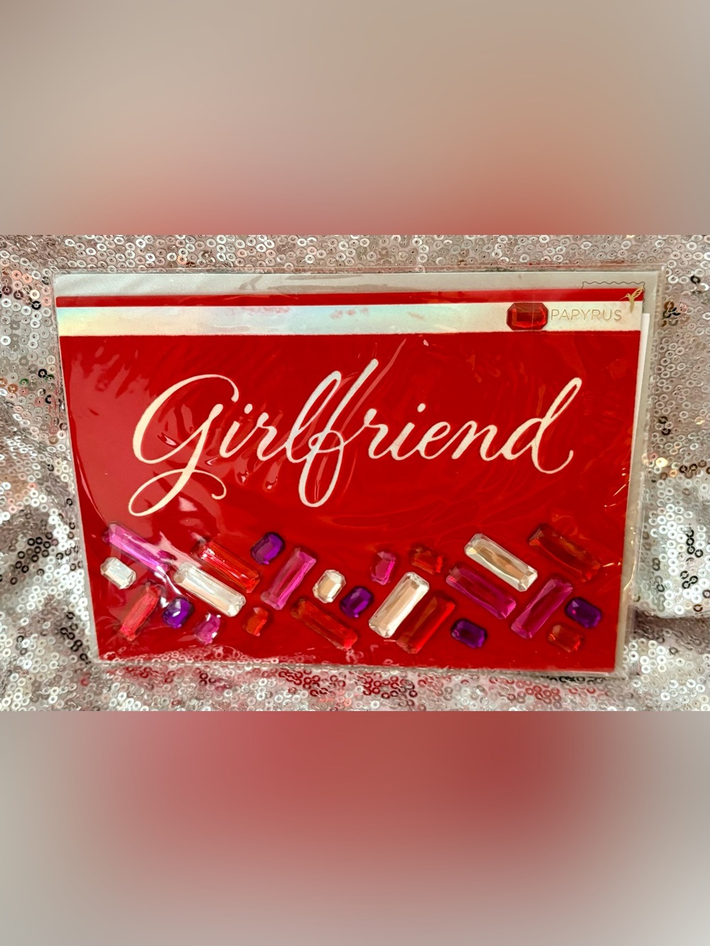 PAPYRUS Girlfriend jeweled card